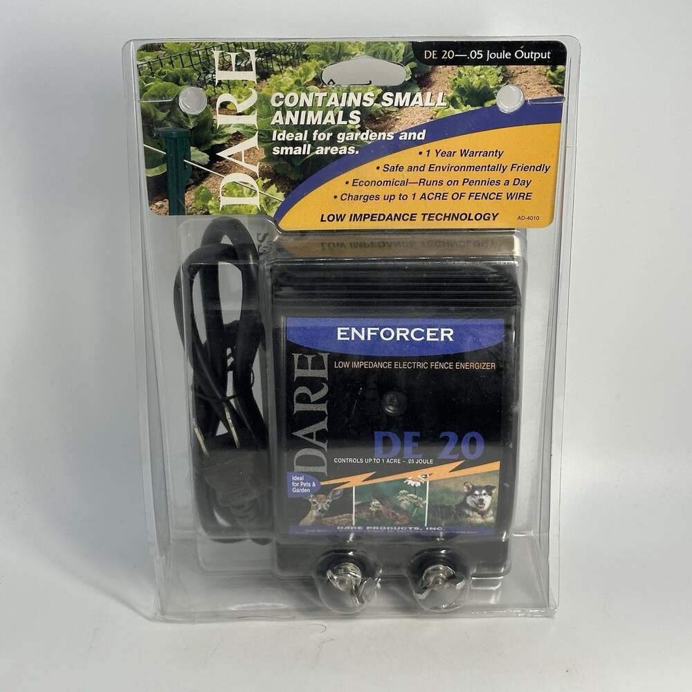 Dare Enforcer DE20 Ultra Low Impedance 110V Plug-In Electric Fence Energizer